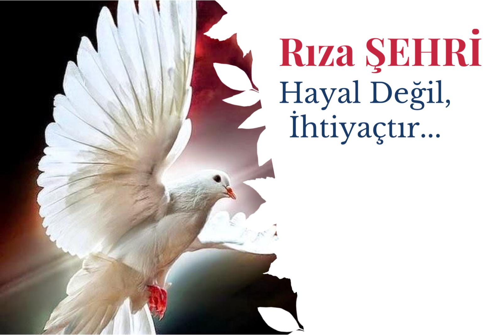 Rıza Şehri bir hayal değil ihtiyaçtır